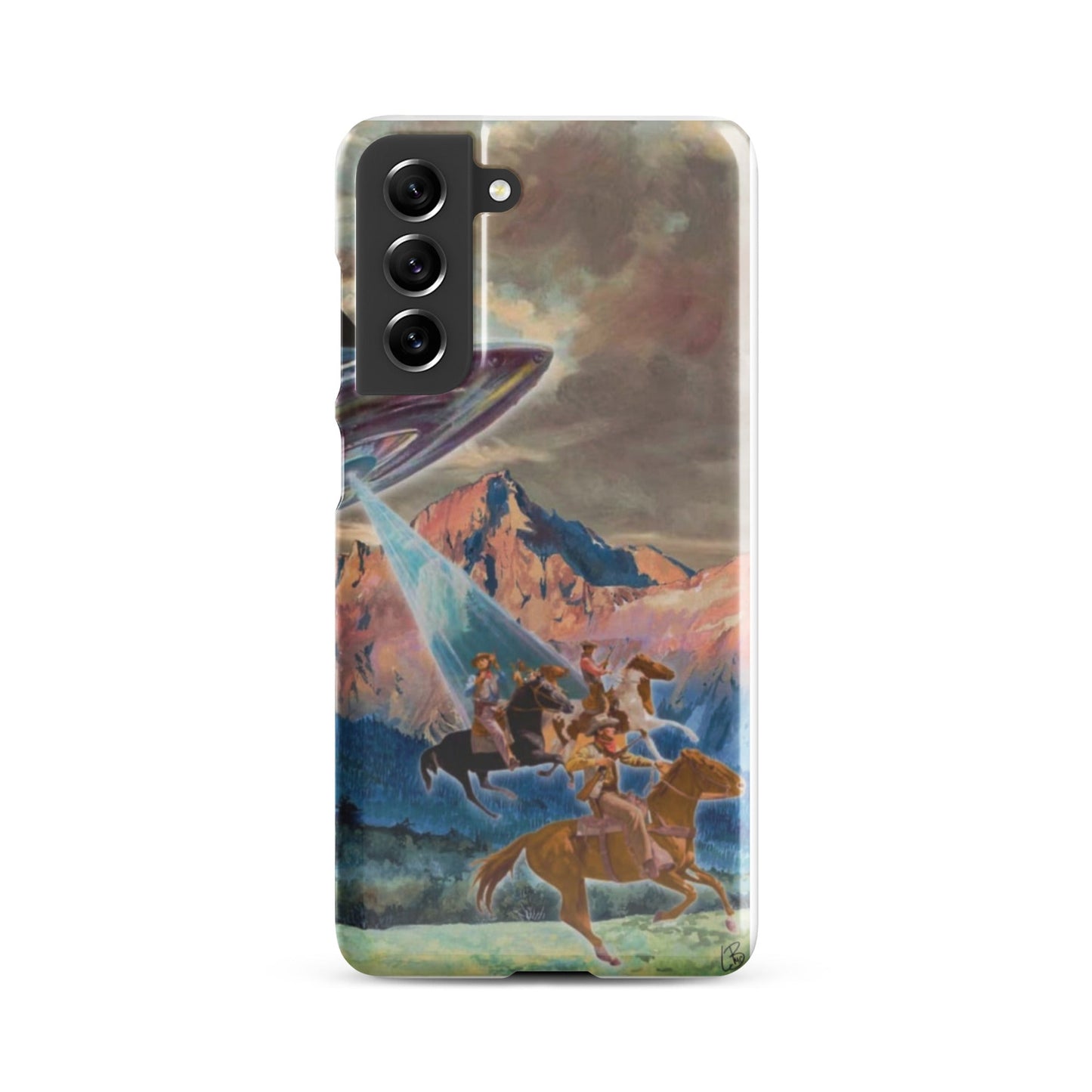 Aliens & Cowboys western style phone cases Snap case for Samsung® - Pistols 'n Petticoats - #westernboutique# - #westernfashion#