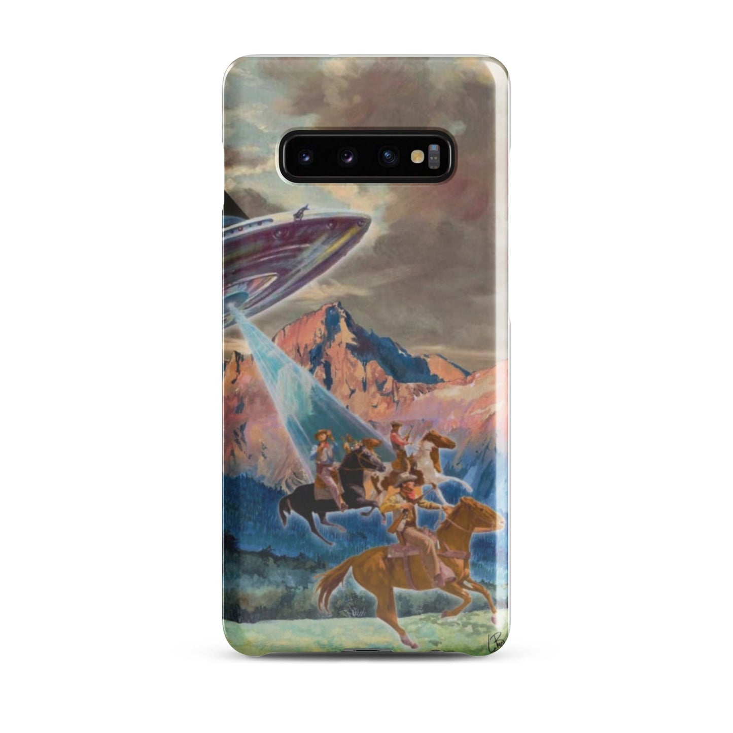 Aliens & Cowboys western style phone cases Snap case for Samsung® - Pistols 'n Petticoats - #westernboutique# - #westernfashion#