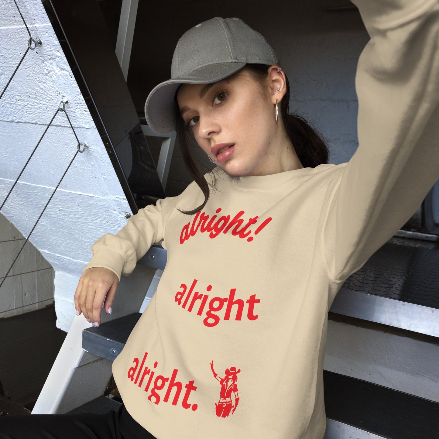 Alright, Alright, Alright Sweatshirt - Pistols 'n Petticoats - #westernboutique# - #westernfashion#