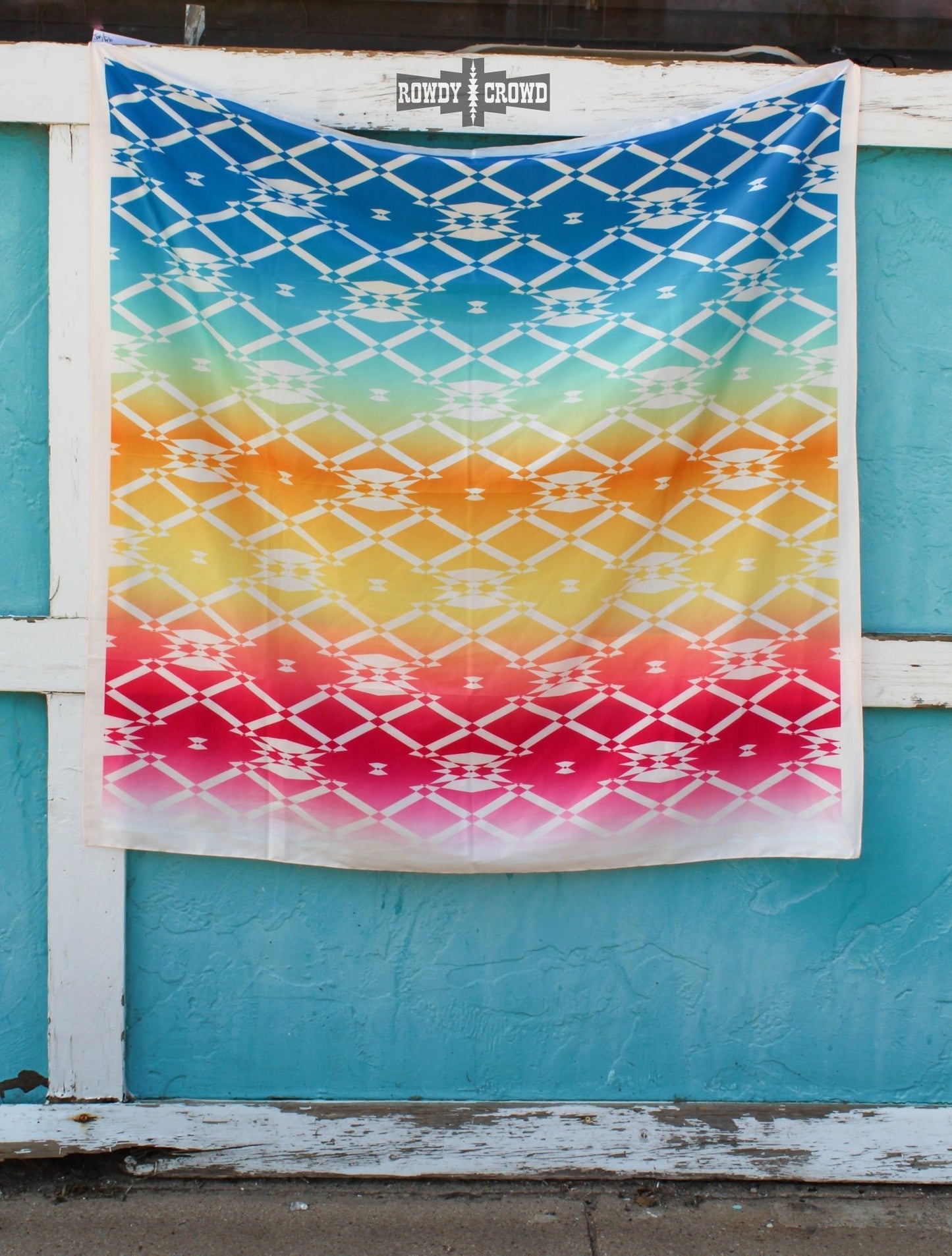 Aztec Rainbow Wild Rag/ Scarf - Pistols 'n Petticoats - #westernboutique# - #westernfashion#