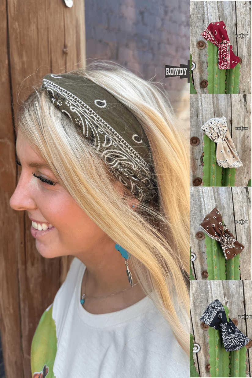 Bandit Bandana Headbands - Pistols 'n Petticoats - western boutique - womens western wear - western wear womens