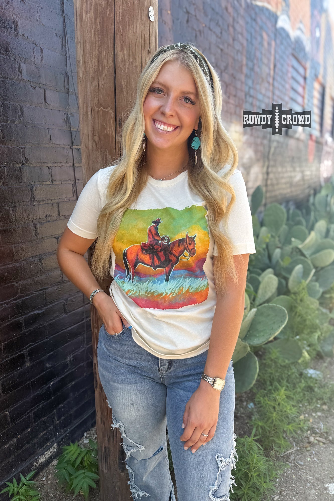 Blazin' Trails Tee - Pistols 'n Petticoats - western boutique - womens western wear - western wear womens