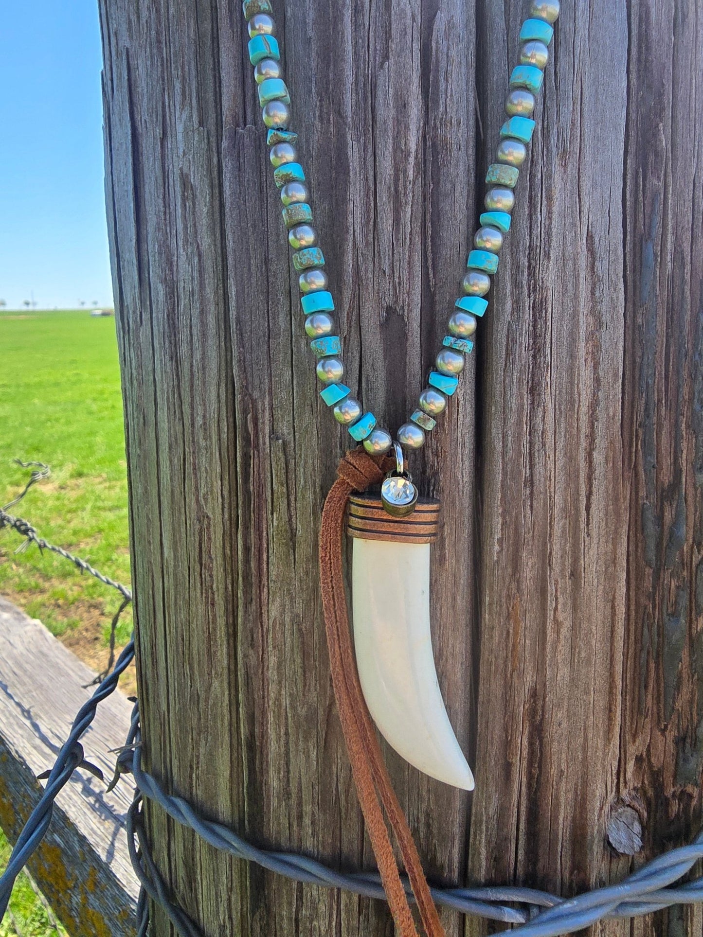 Bone Charm Necklace - Pistols 'n Petticoats - #westernboutique# - #westernfashion#