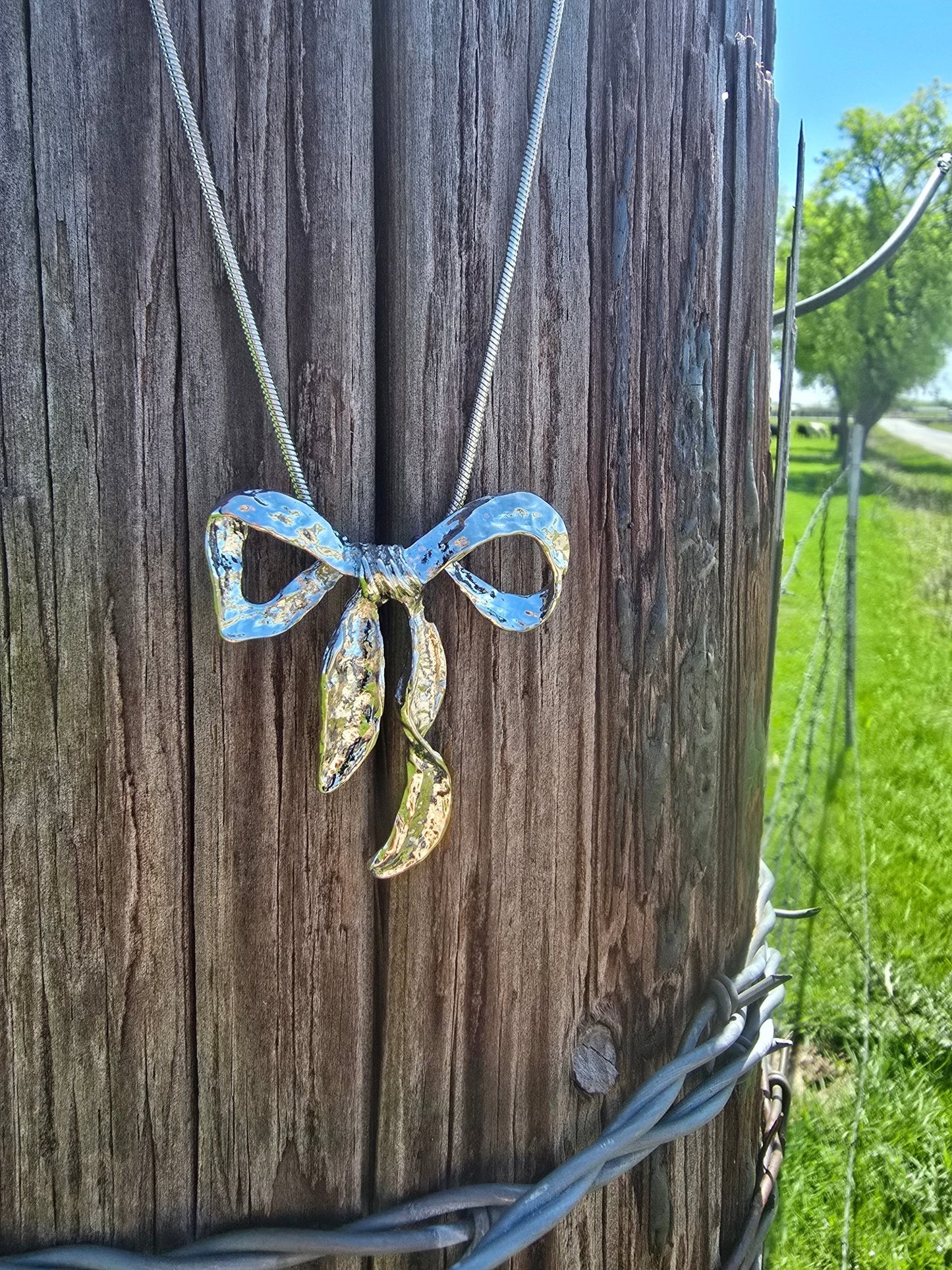 Bow Necklace - Pistols 'n Petticoats - #westernboutique# - #westernfashion#