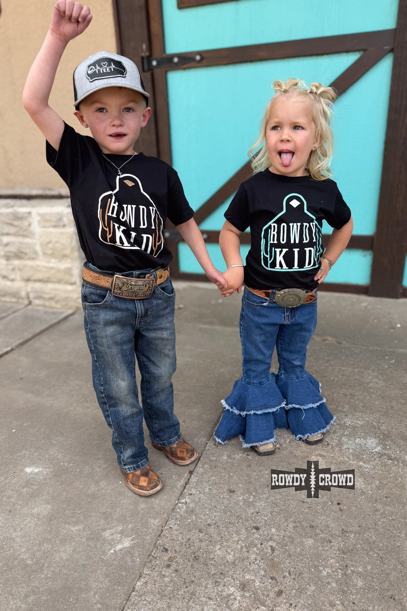 BROWN - Rowdy Kid Tee - Pistols 'n Petticoats - #westernboutique# - #westernfashion#