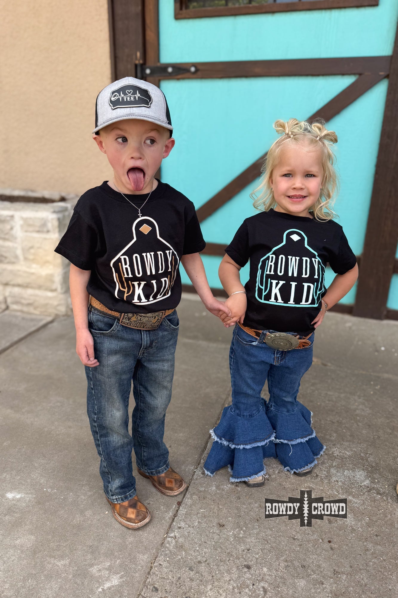 BROWN - Rowdy Kid Tee - Pistols 'n Petticoats - #westernboutique# - #westernfashion#