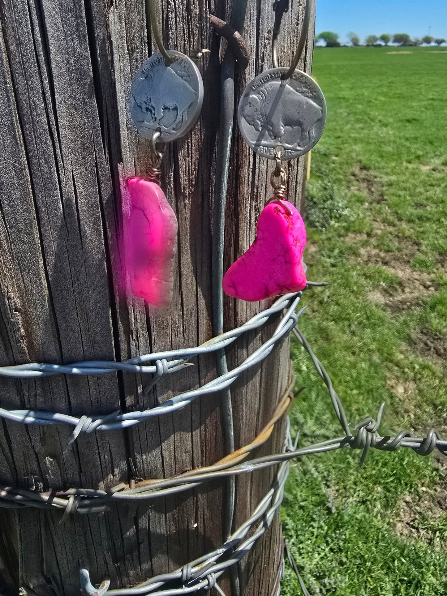 Buffalo Head Earrings - Pistols 'n Petticoats - #westernboutique# - #westernfashion#