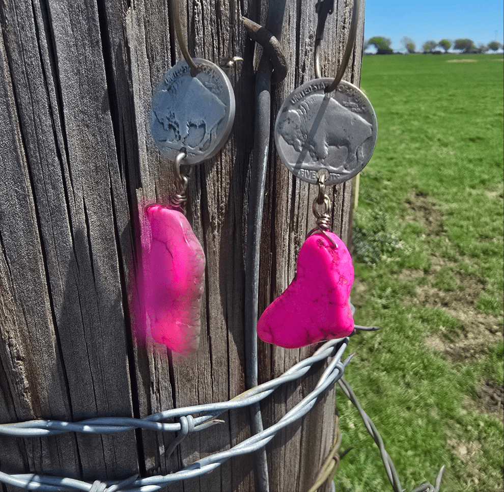 Buffalo Head Earrings - Pistols 'n Petticoats - #westernboutique# - #westernfashion#