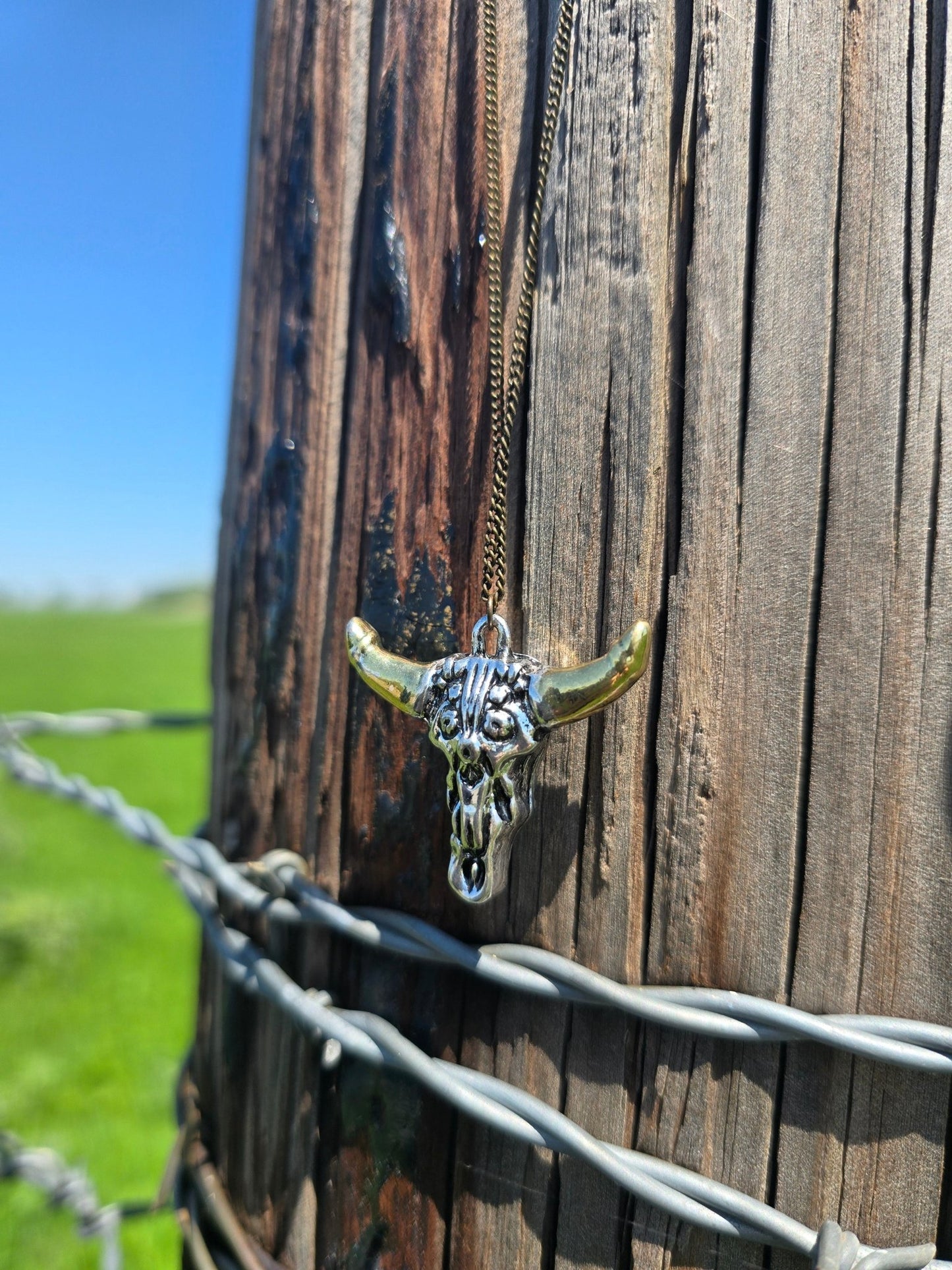 Bull head necklace - Pistols 'n Petticoats - #westernboutique# - #westernfashion#
