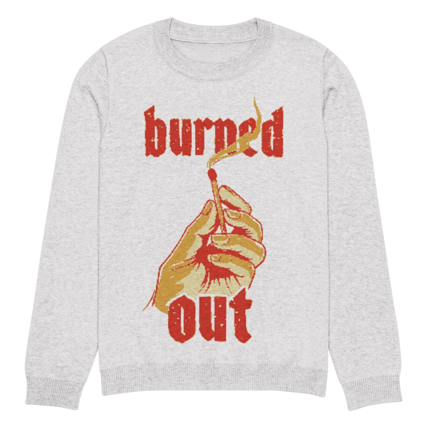 Burnt Out - Knitted crew neck sweater - Pistols 'n Petticoats - #westernboutique# - #westernfashion#