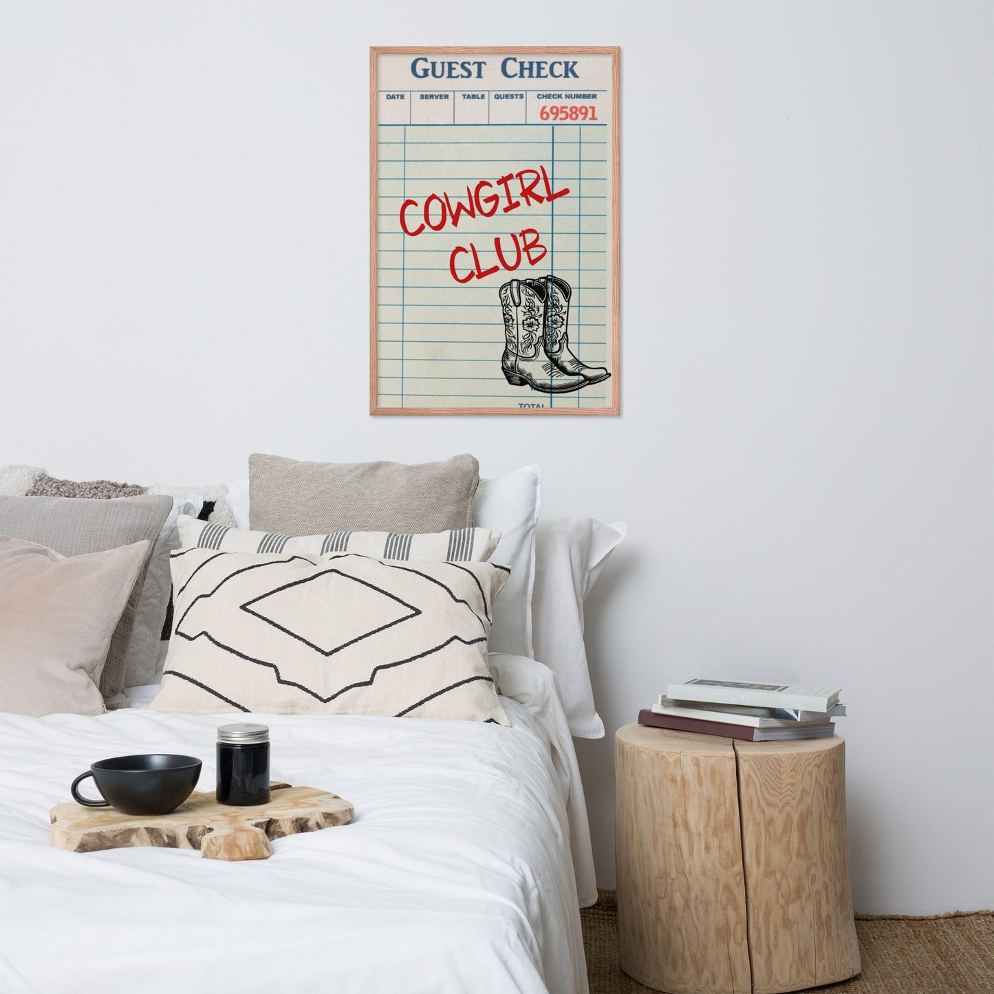 Cowgirl Check Framed poster - Pistols 'n Petticoats - #westernboutique# - #westernfashion#