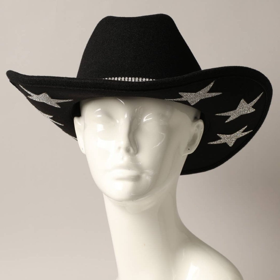 Cowgirl Hat with Rhinestones - Pistols 'n Petticoats - #westernboutique# - #westernfashion#