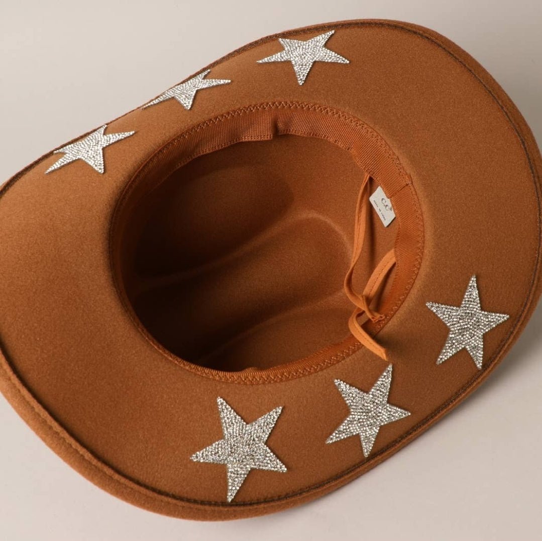Cowgirl Hat with Rhinestones - Pistols 'n Petticoats - #westernboutique# - #westernfashion#
