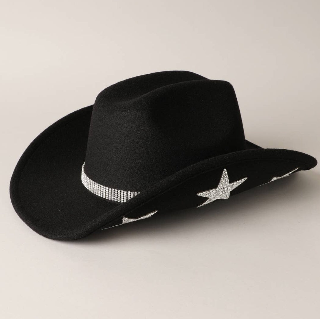 Cowgirl Hat with Rhinestones - Pistols 'n Petticoats - #westernboutique# - #westernfashion#