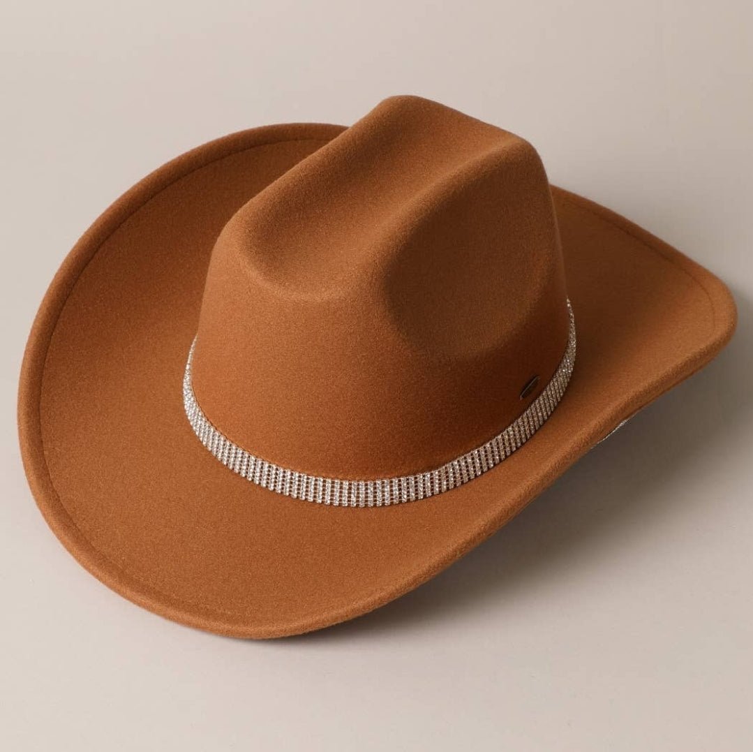 Cowgirl Hat with Rhinestones - Pistols 'n Petticoats - #westernboutique# - #westernfashion#