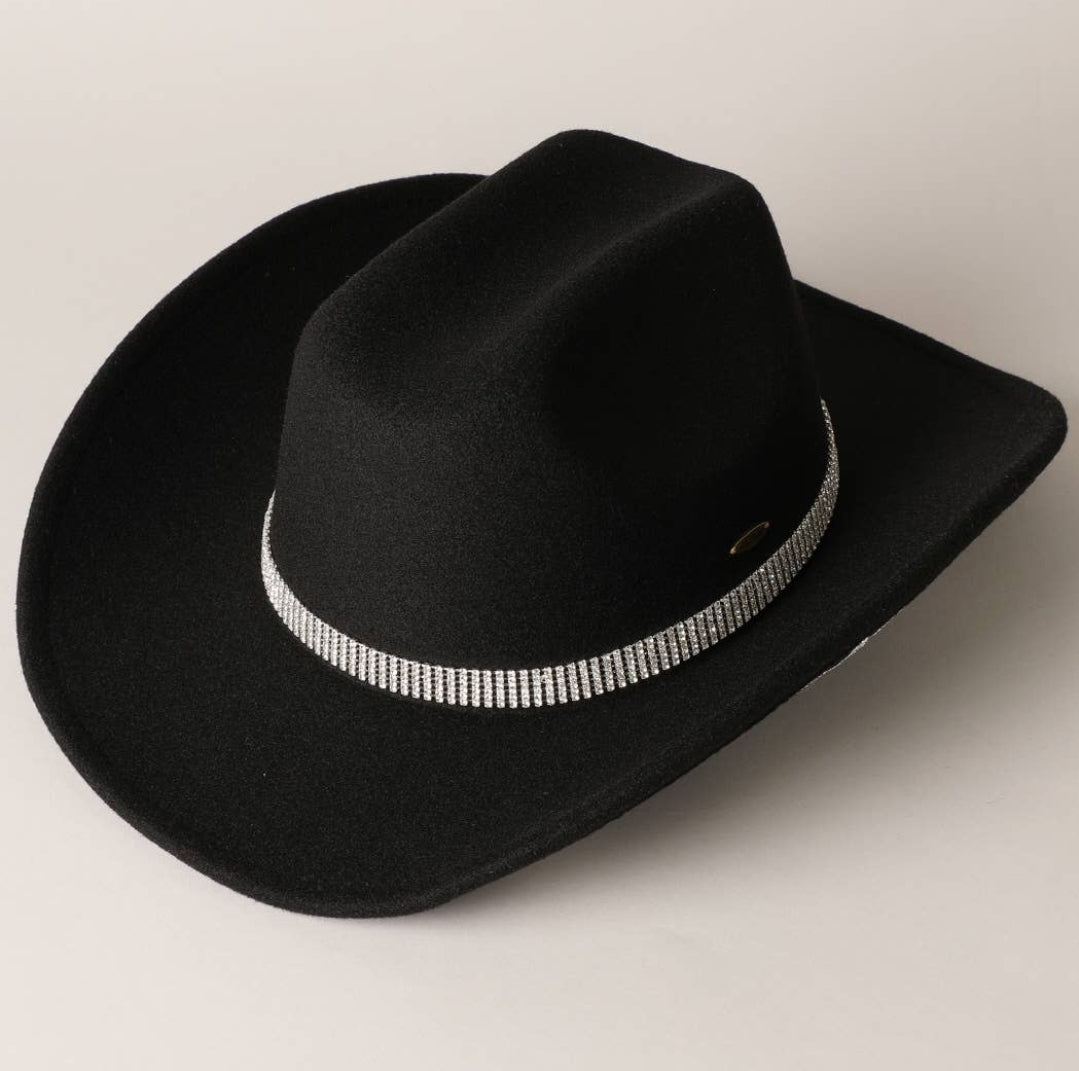Cowgirl Hat with Rhinestones - Pistols 'n Petticoats - #westernboutique# - #westernfashion#