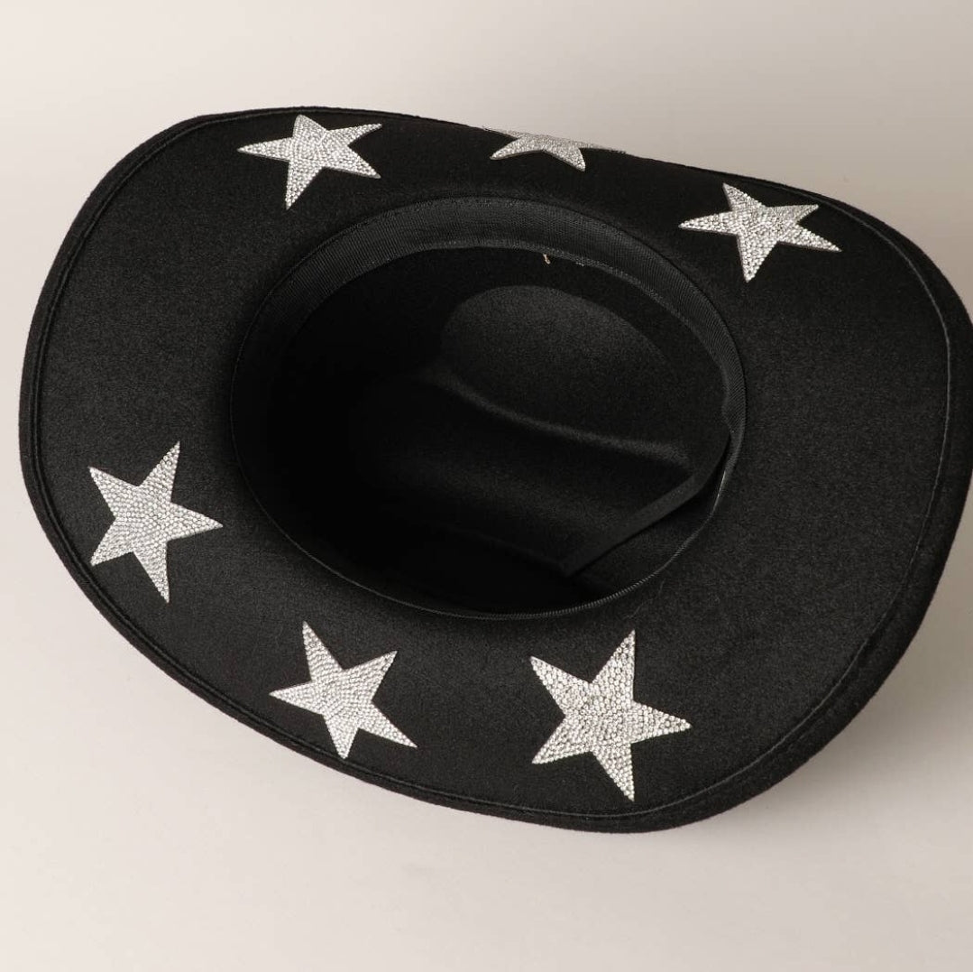 Cowgirl Hat with Rhinestones - Pistols 'n Petticoats - #westernboutique# - #westernfashion#