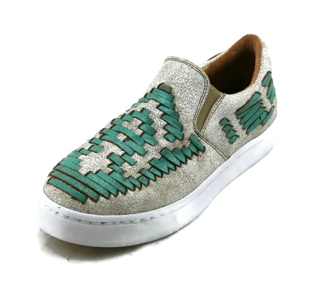 Dakota Western Tennis Shoe in Turquoise - Pistols 'n Petticoats - #westernboutique# - #westernfashion#