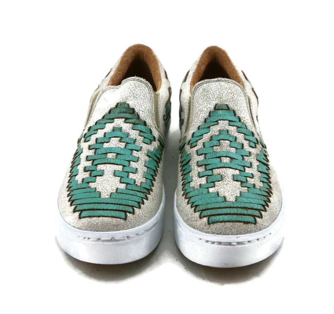 Dakota Western Tennis Shoe in Turquoise - Pistols 'n Petticoats - #westernboutique# - #westernfashion#