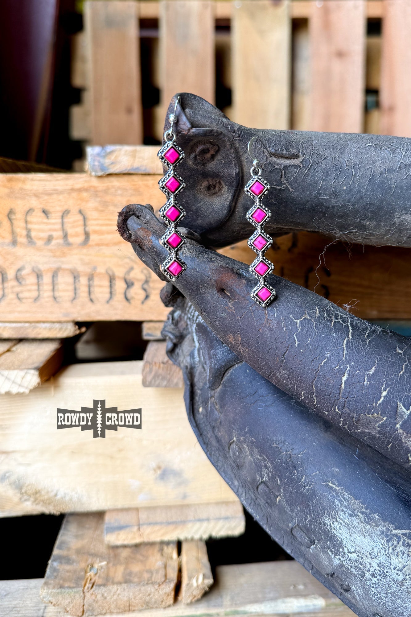Decked Out Earrings - Pistols 'n Petticoats - western boutique - womens western wear - western wear womens
