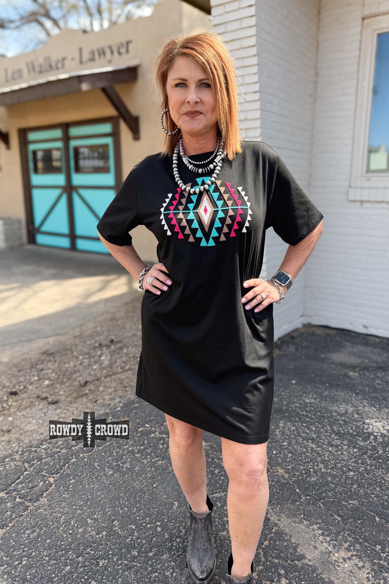 Desert Rose Dress - Pistols 'n Petticoats - western boutique - womens western wear - western wear womens
