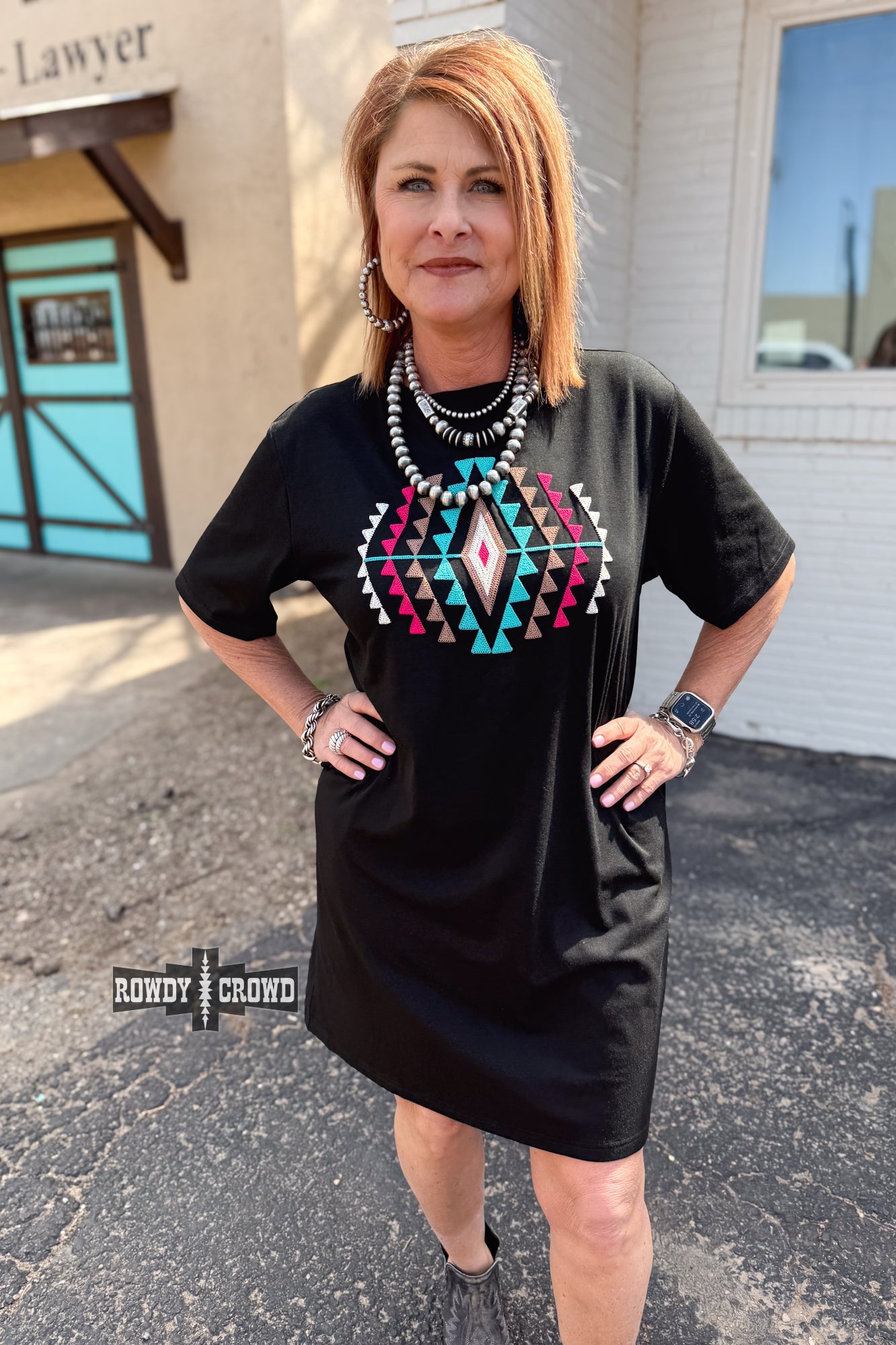 Desert Rose Dress - Pistols 'n Petticoats - western boutique - womens western wear - western wear womens