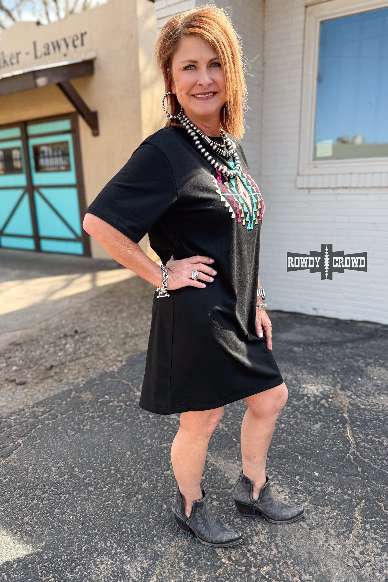 Desert Rose Dress - Pistols 'n Petticoats - western boutique - womens western wear - western wear womens