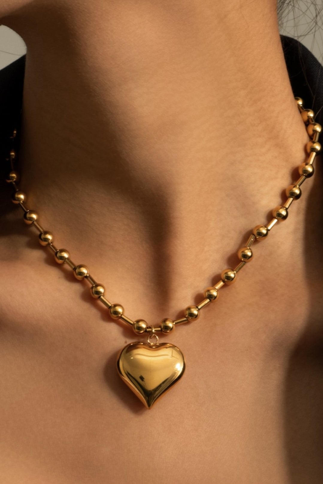Golden Heart Necklace - Pistols 'n Petticoats - #westernboutique# - #westernfashion#