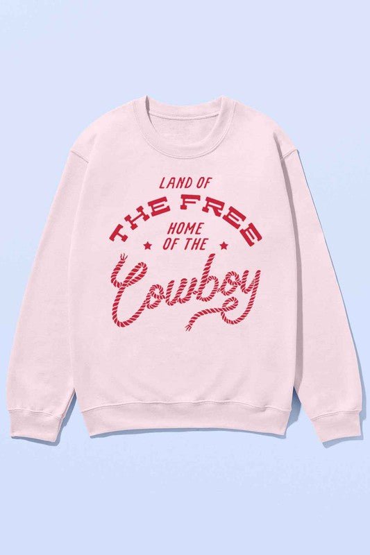 HOME OF THE COWBOY OVERSIZED SWEATSHIRT - Pistols 'n Petticoats - #westernboutique# - #westernfashion#