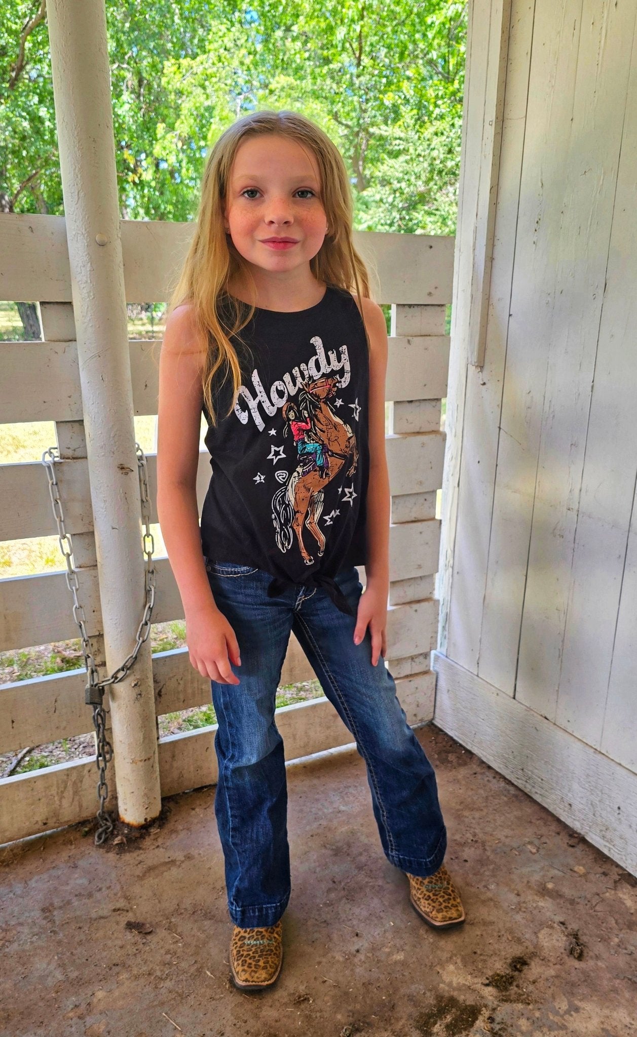 Howdy Tank - Pistols 'n Petticoats - western boutique - womens western wear - western wear womens