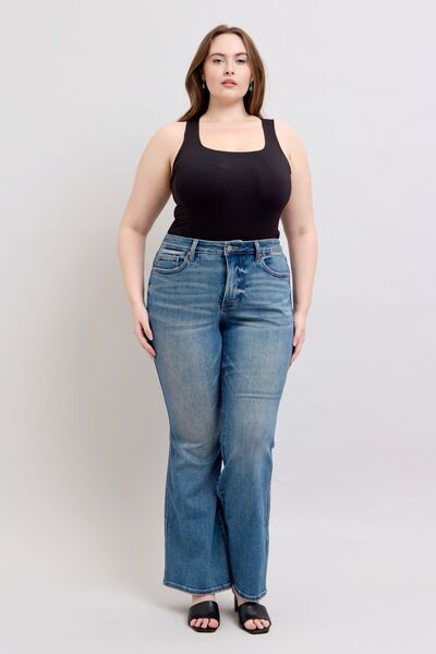 Judy Blue MR Tummy Control Vintage Wash Jeans - Pistols 'n Petticoats - #westernboutique# - #westernfashion#