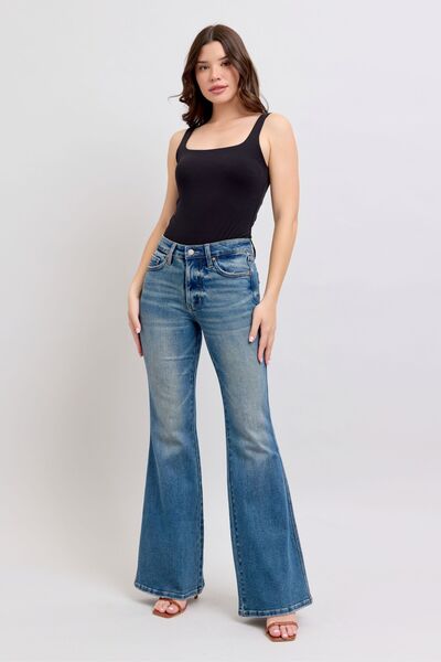 Judy Blue MR Tummy Control Vintage Wash Jeans - Pistols 'n Petticoats - #westernboutique# - #westernfashion#