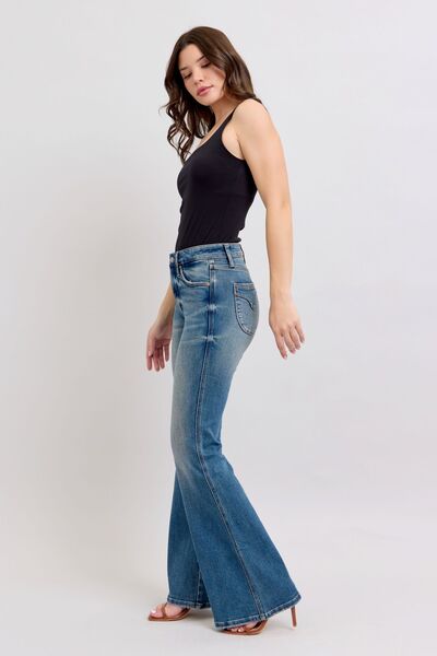 Judy Blue MR Tummy Control Vintage Wash Jeans - Pistols 'n Petticoats - #westernboutique# - #westernfashion#
