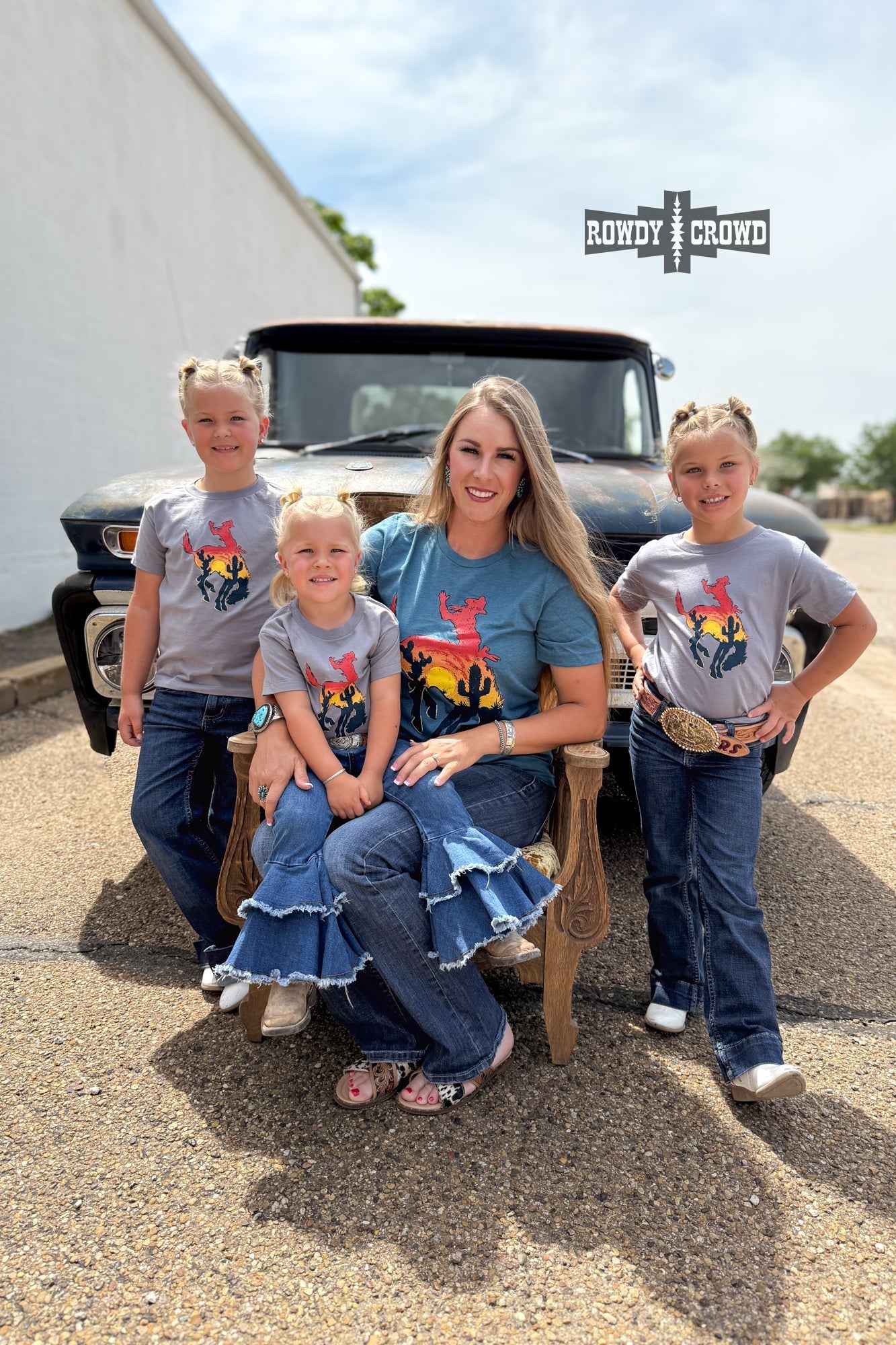 KIDS Bowie Bronc Tee - Pistols 'n Petticoats - western boutique - womens western wear - western wear womens