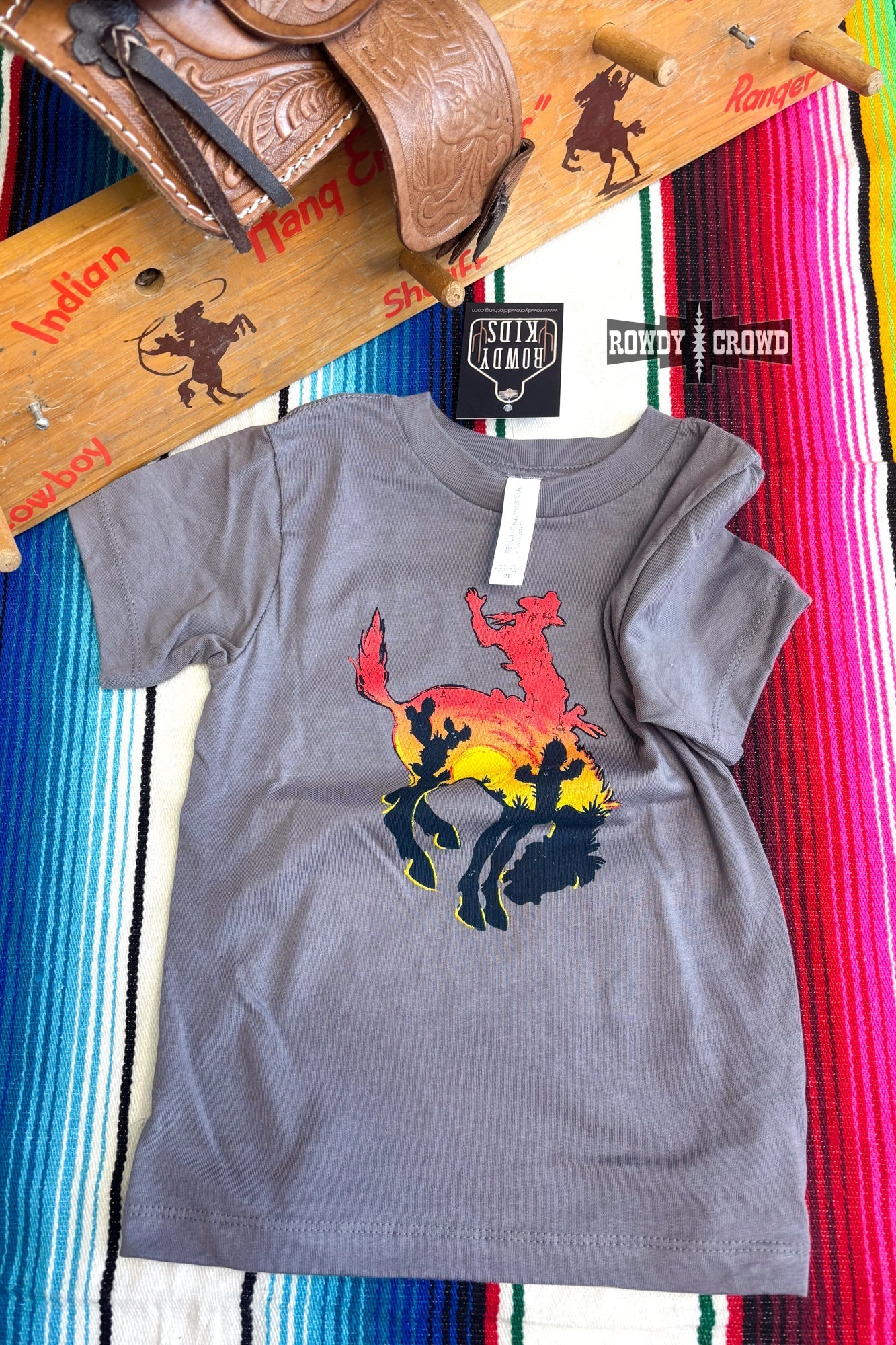 KIDS Bowie Bronc Tee - Pistols 'n Petticoats - western boutique - womens western wear - western wear womens
