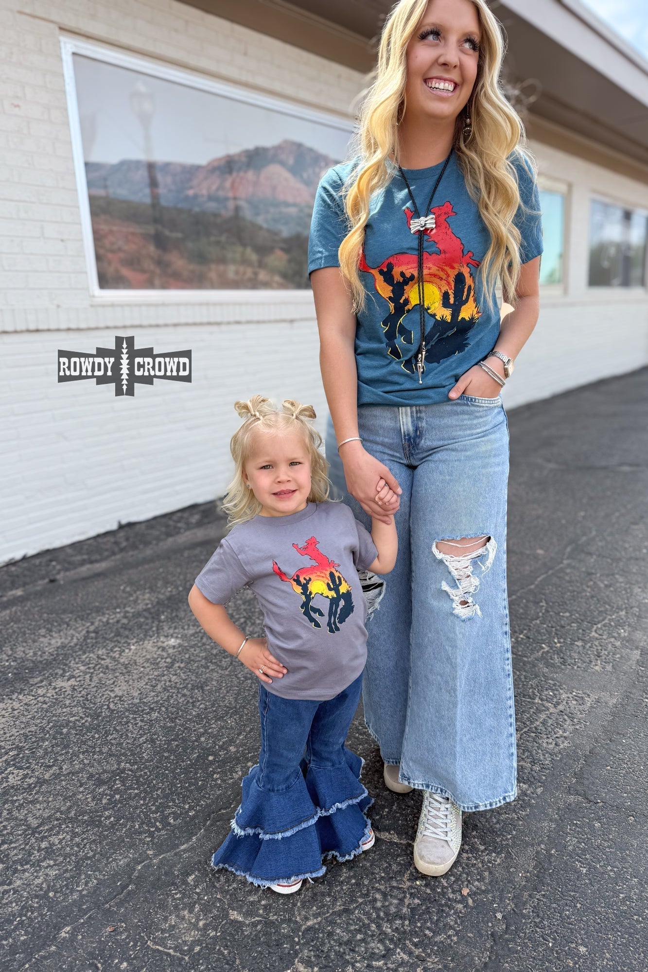 KIDS Bowie Bronc Tee - Pistols 'n Petticoats - western boutique - womens western wear - western wear womens
