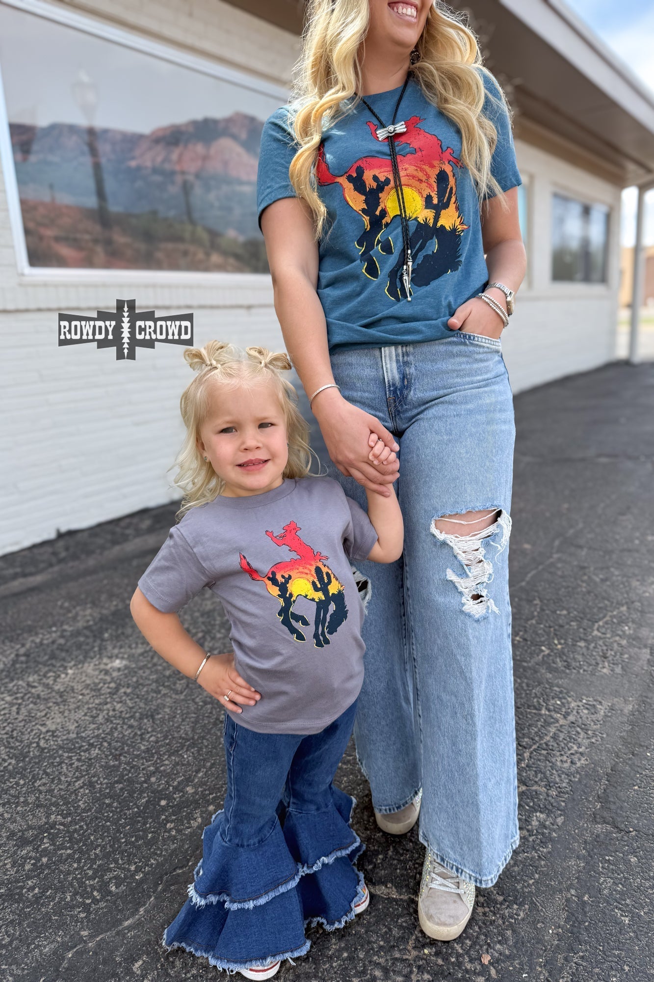 KIDS Bowie Bronc Tee - Pistols 'n Petticoats - western boutique - womens western wear - western wear womens