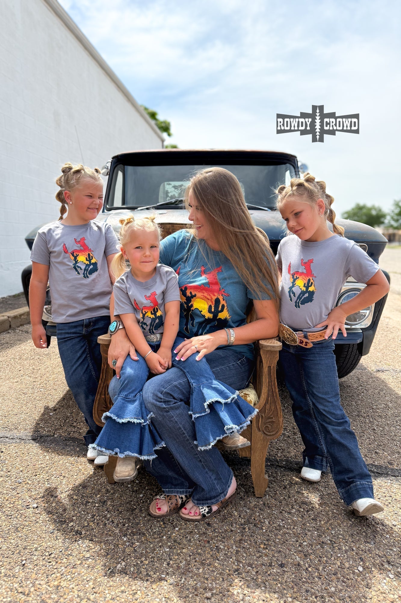 KIDS Bowie Bronc Tee - Pistols 'n Petticoats - western boutique - womens western wear - western wear womens