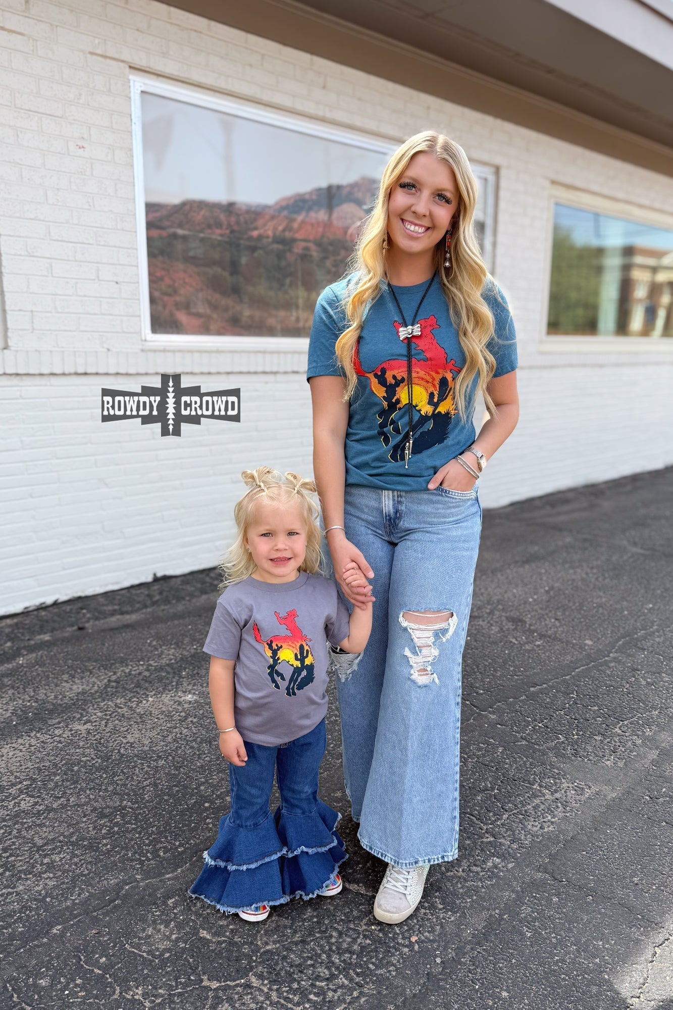 KIDS Bowie Bronc Tee - Pistols 'n Petticoats - western boutique - womens western wear - western wear womens