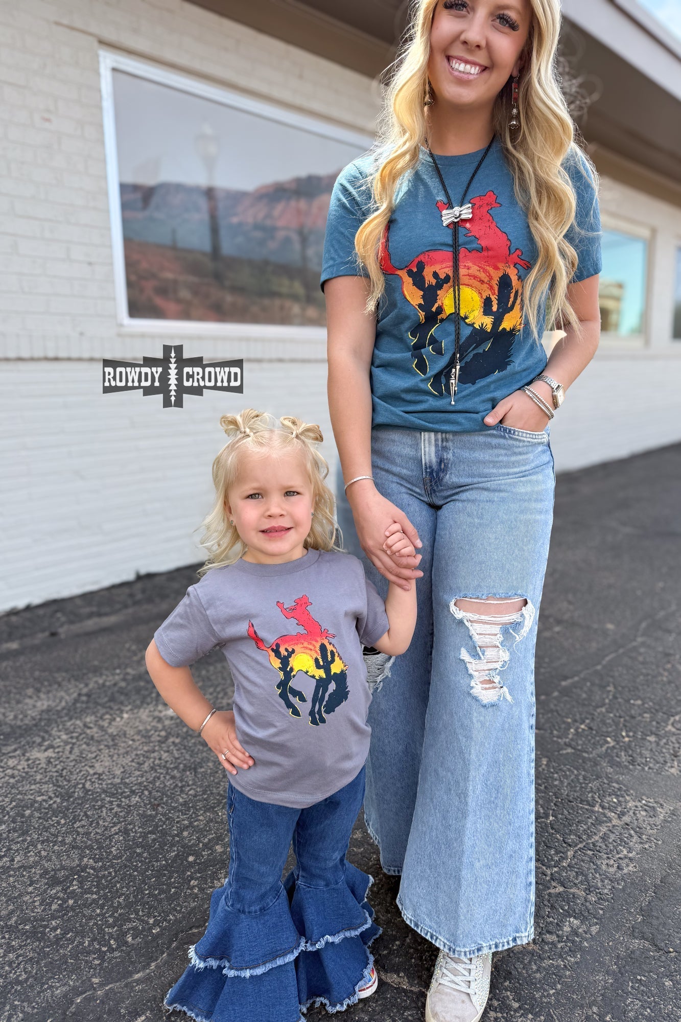 KIDS Bowie Bronc Tee - Pistols 'n Petticoats - western boutique - womens western wear - western wear womens