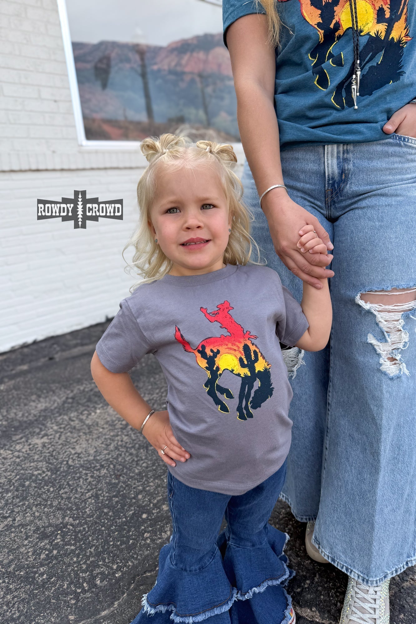 KIDS Bowie Bronc Tee - Pistols 'n Petticoats - western boutique - womens western wear - western wear womens