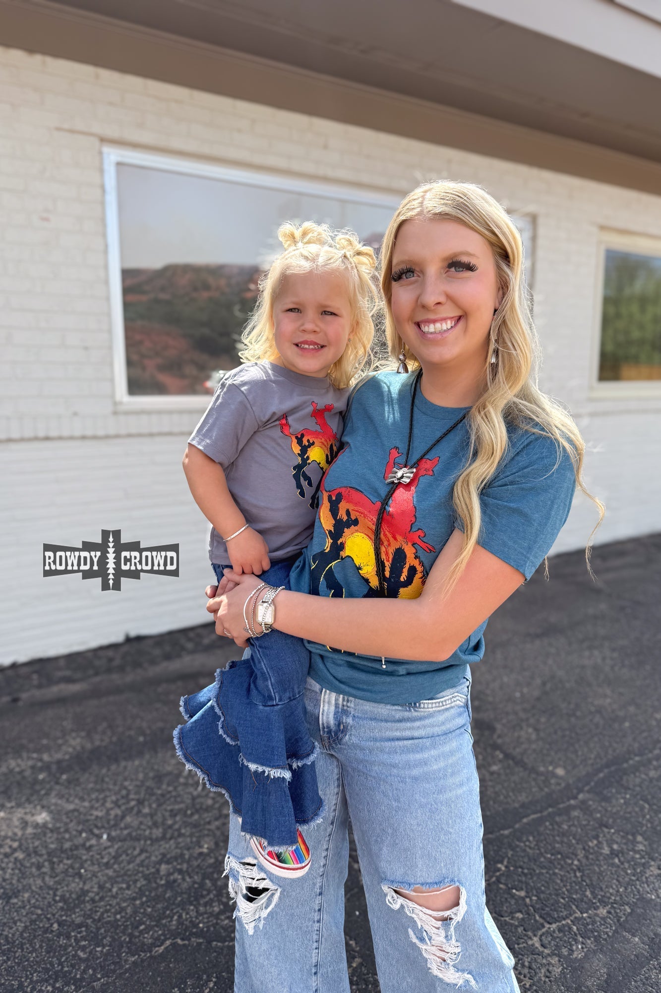 KIDS Bowie Bronc Tee - Pistols 'n Petticoats - western boutique - womens western wear - western wear womens