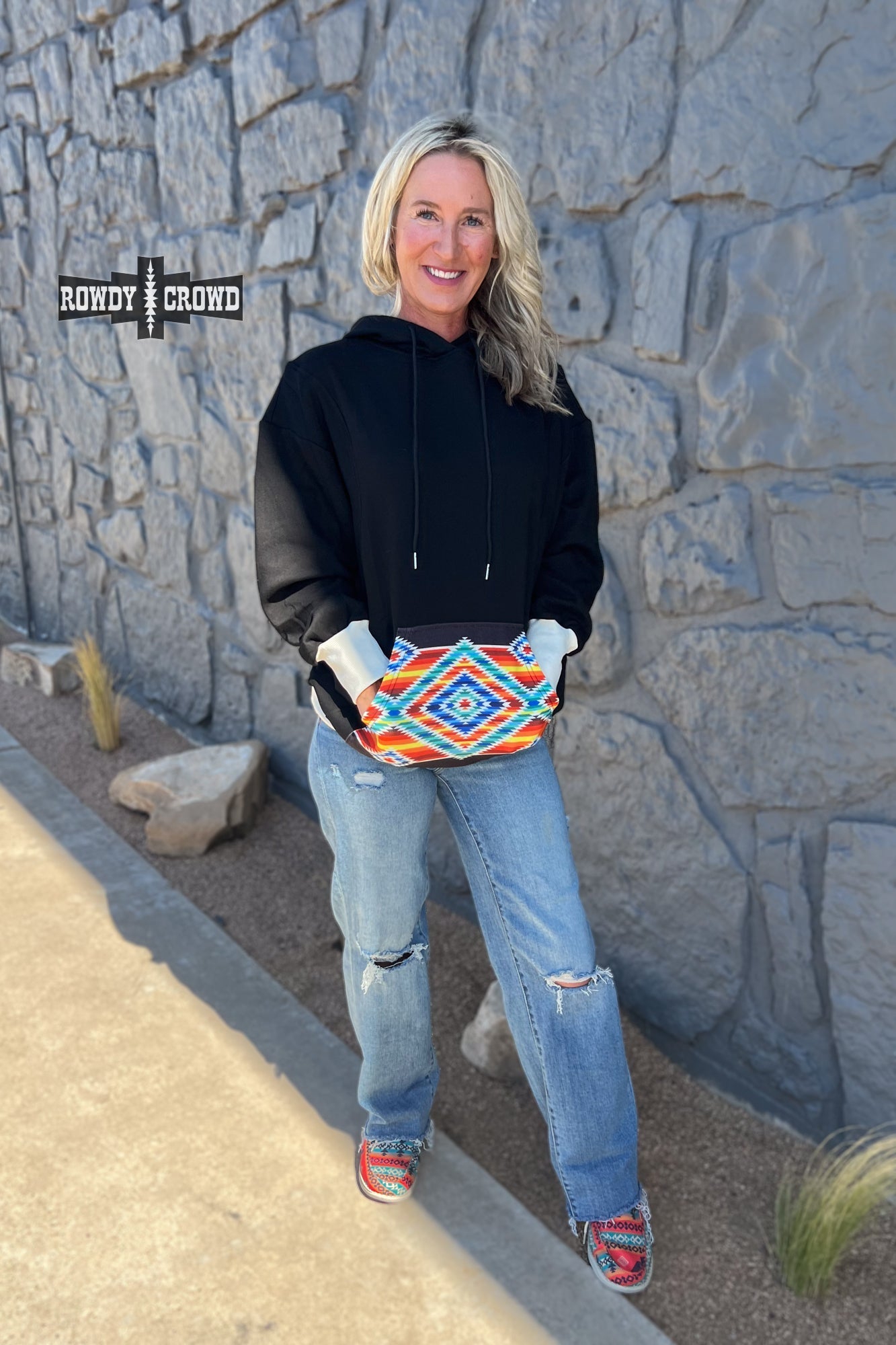 Laramie Long Hoodie - Pistols 'n Petticoats - #westernboutique# - #westernfashion#