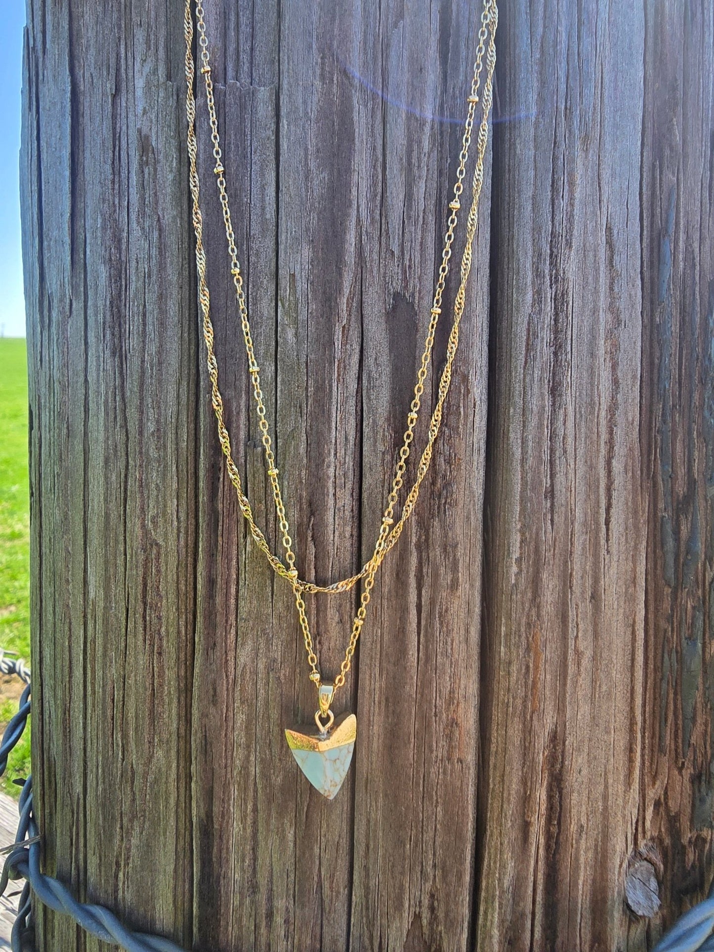 Micro Arrowhead Layered Necklace - Pistols 'n Petticoats - #westernboutique# - #westernfashion#