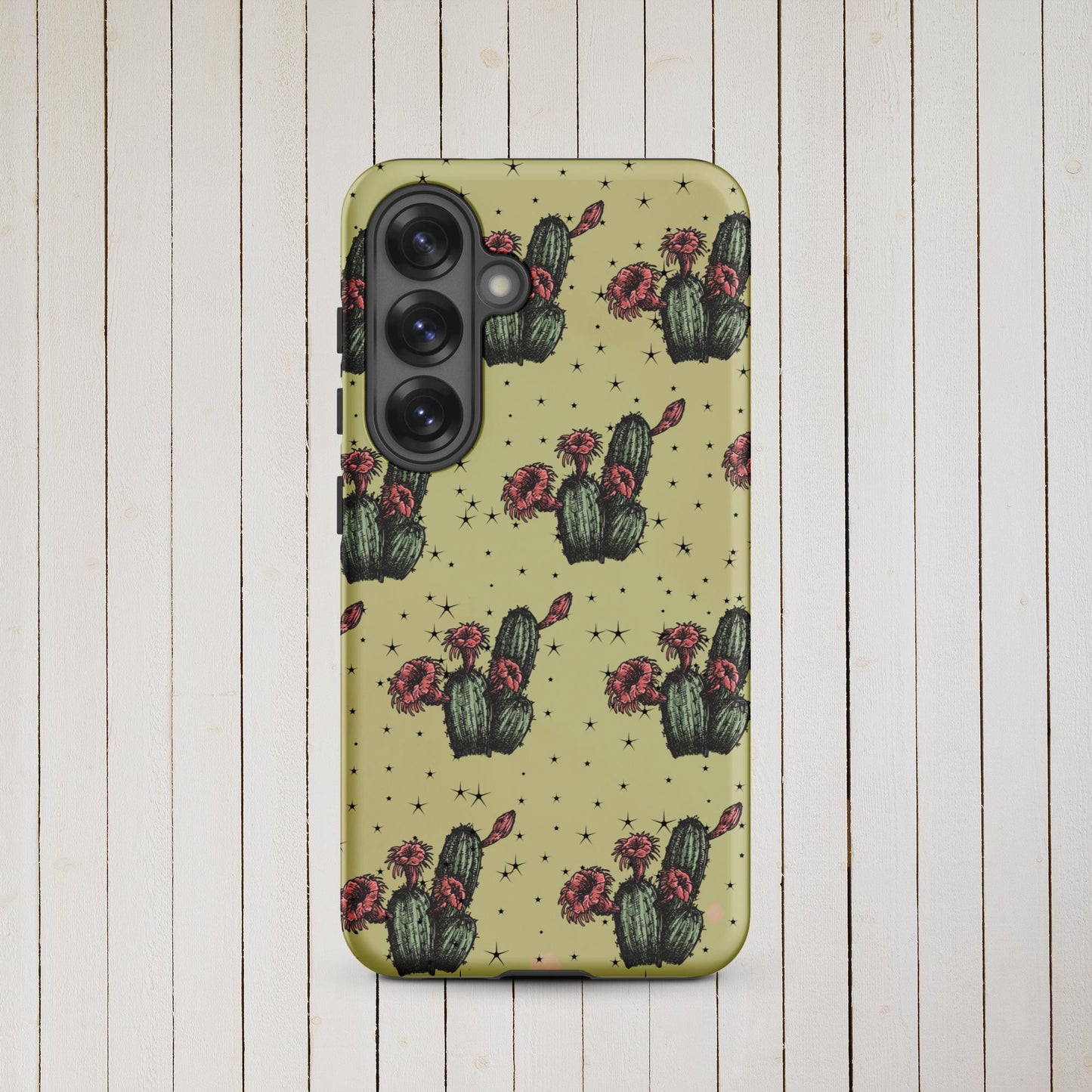 Night Cactus Tough case for Samsung® - Pistols 'n Petticoats - #westernboutique# - #westernfashion#