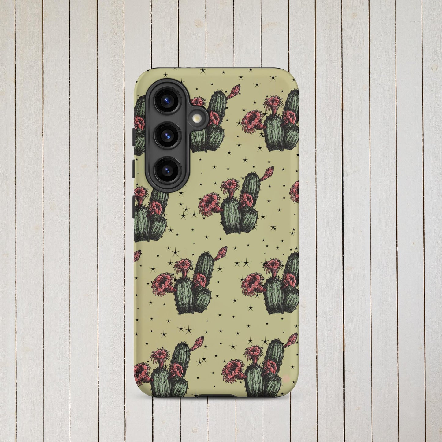Night Cactus Tough case for Samsung® - Pistols 'n Petticoats - #westernboutique# - #westernfashion#
