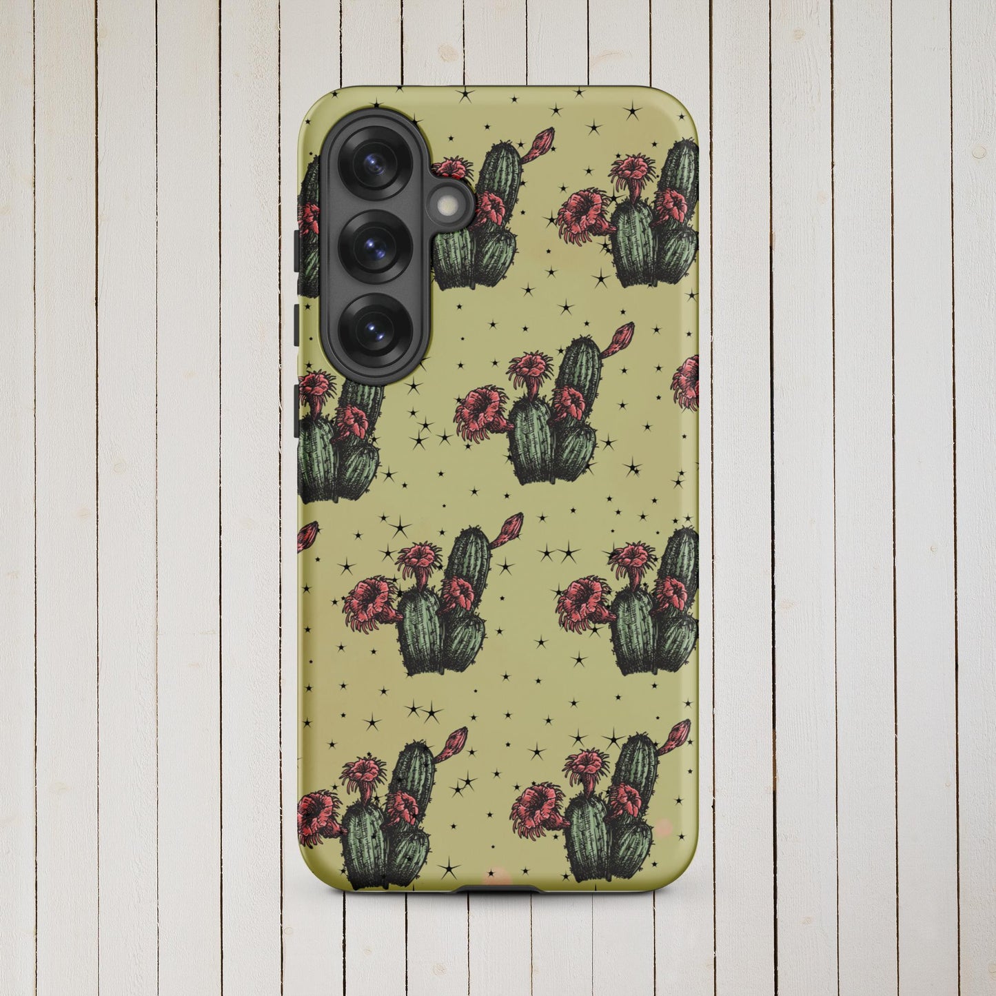 Night Cactus Tough case for Samsung® - Pistols 'n Petticoats - #westernboutique# - #westernfashion#