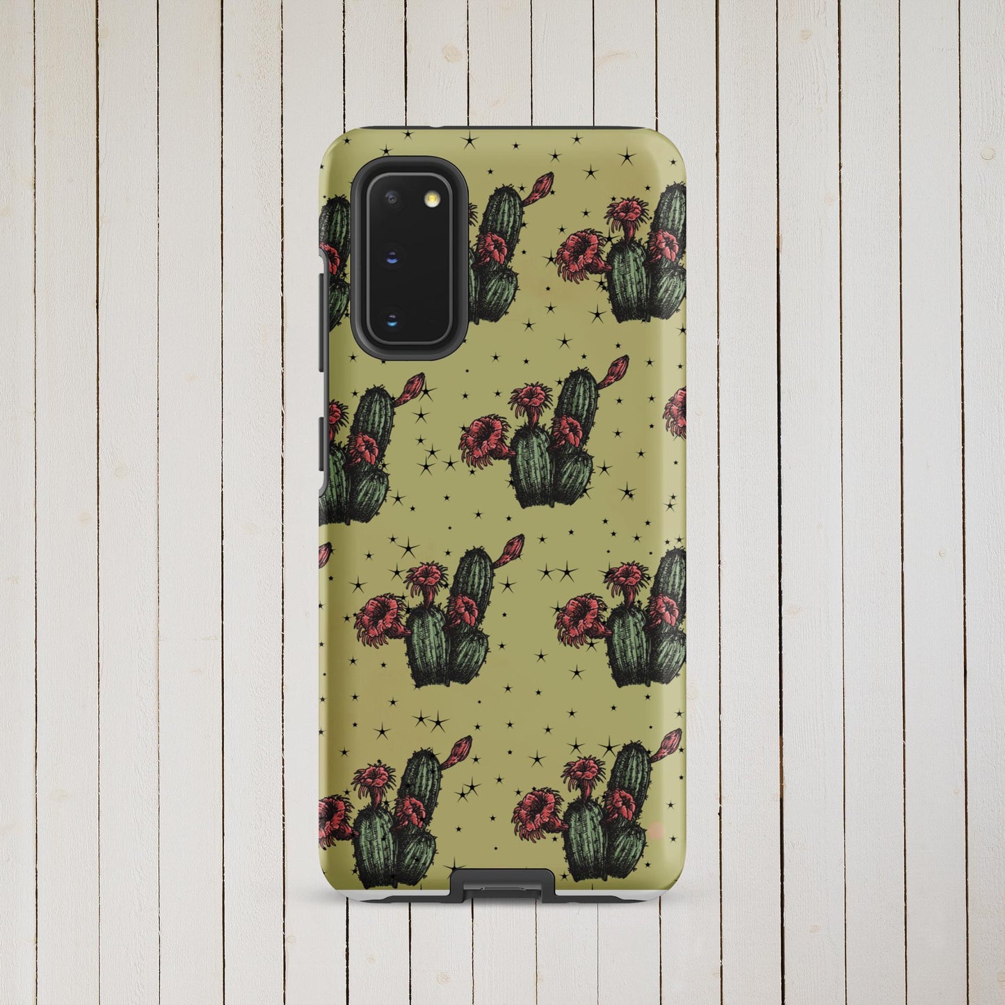 Night Cactus Tough case for Samsung® - Pistols 'n Petticoats - #westernboutique# - #westernfashion#