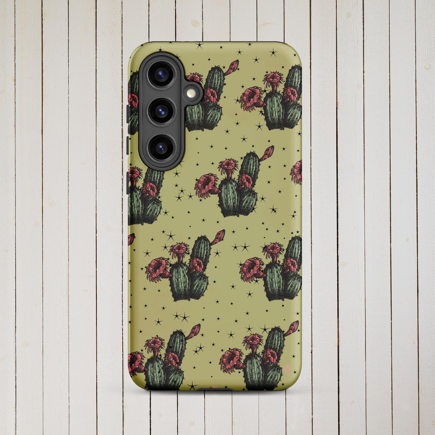 Night Cactus Tough case for Samsung® - Pistols 'n Petticoats - #westernboutique# - #westernfashion#