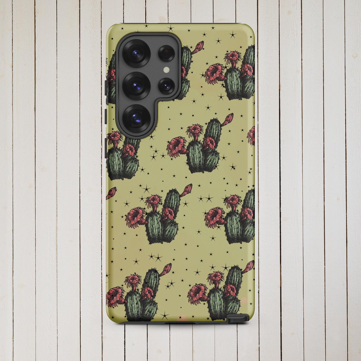 Night Cactus Tough case for Samsung® - Pistols 'n Petticoats - #westernboutique# - #westernfashion#